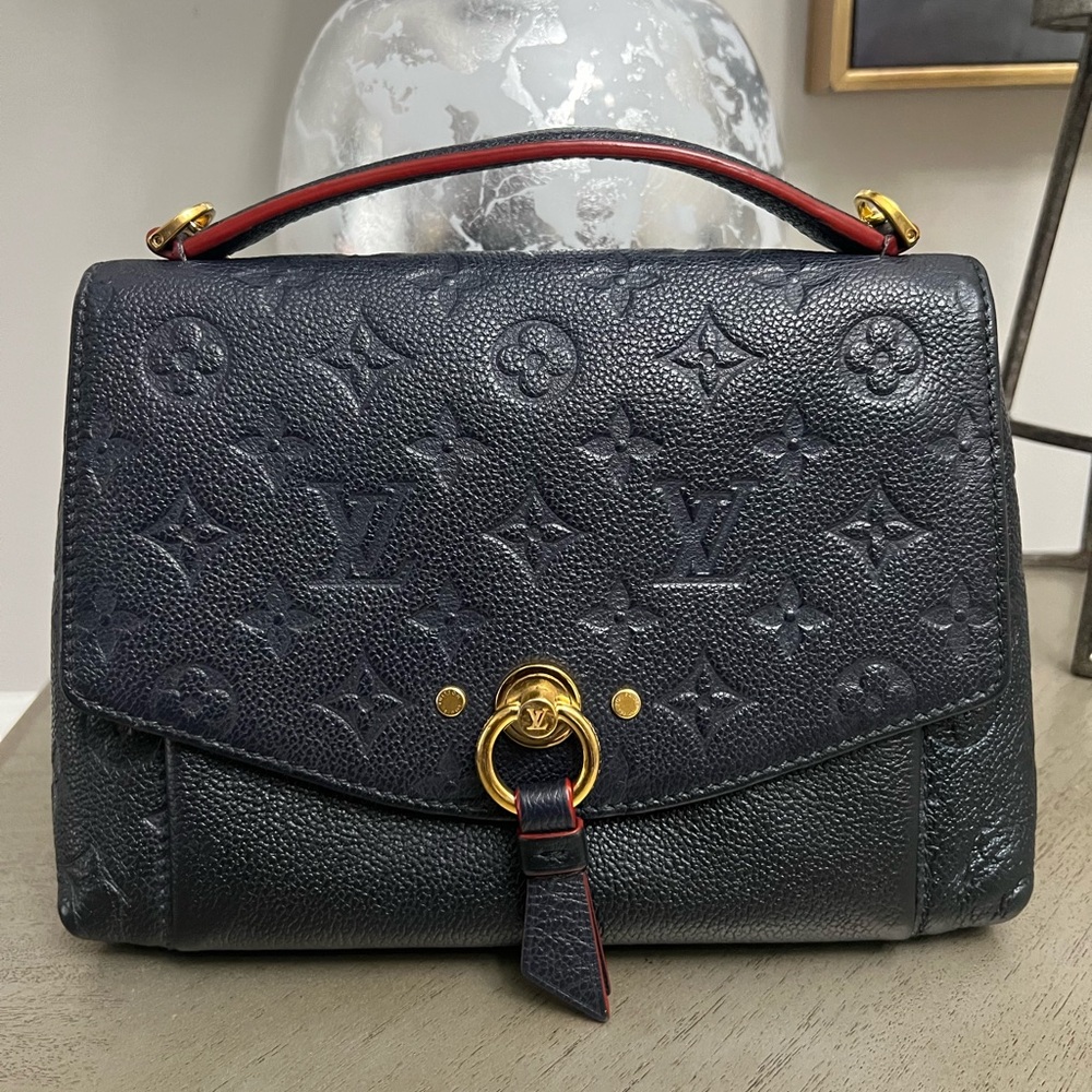 LOUIS VUITTON Blanche Handbag Monogram Empreinte
Leather BB